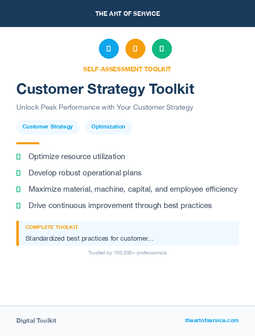 Customer Strategy Toolkit