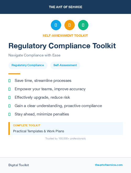Regulatory Compliance Toolkit