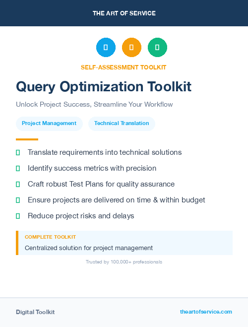 Query Optimization Toolkit