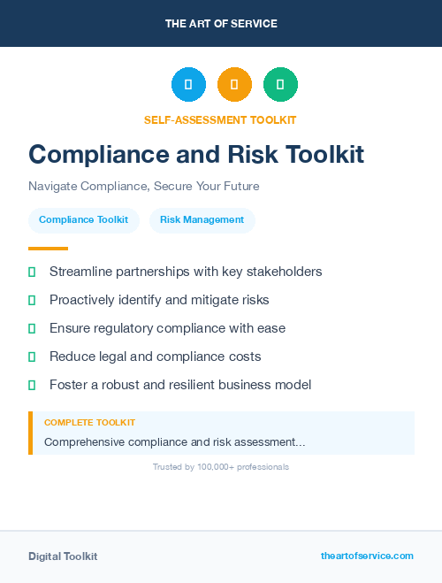 Compliance and Risk Toolkit