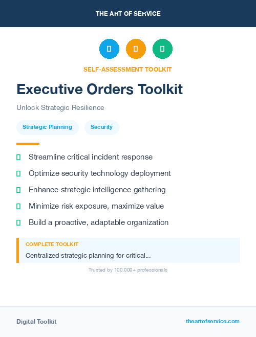 Executive Orders Toolkit