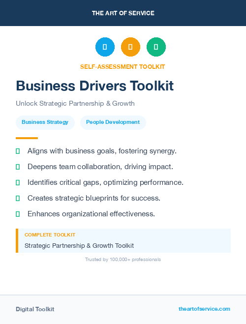 Business Drivers Toolkit
