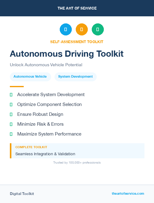 Autonomous Driving Toolkit