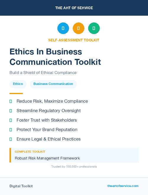 Ethics In Business Communication Toolkit