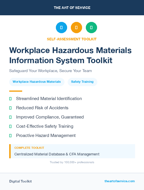 Workplace Hazardous Materials Information System Toolkit