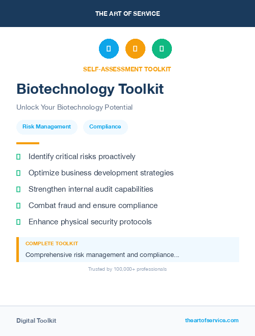 Biotechnology Toolkit