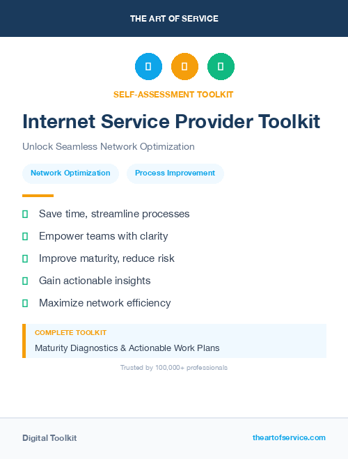 Internet Service Provider Toolkit