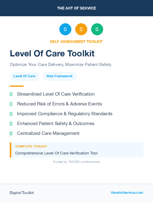 Level Of Care Toolkit