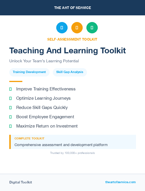 Teaching And Learning Toolkit