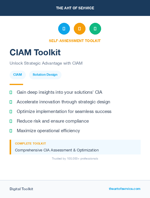 CIAM Toolkit