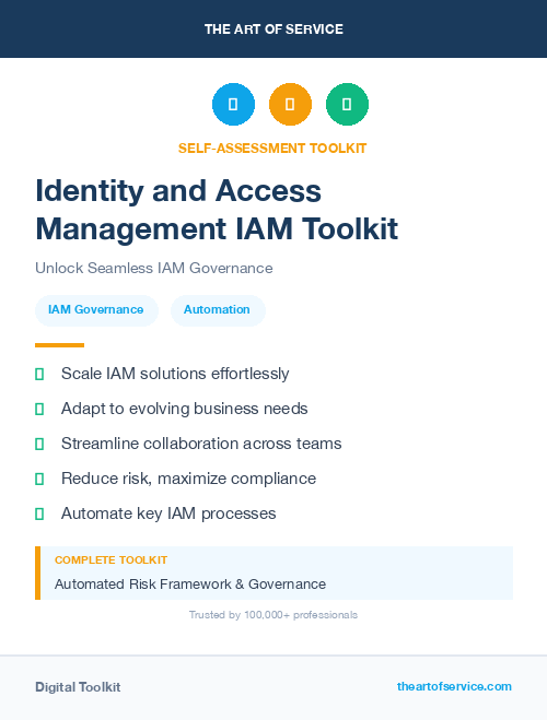 Identity and Access Management IAM Toolkit