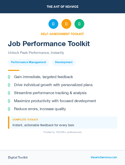 Job Performance Toolkit