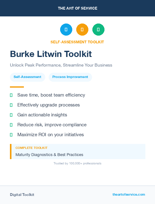 Burke Litwin Toolkit