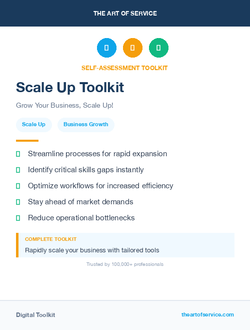 Scale Up Toolkit