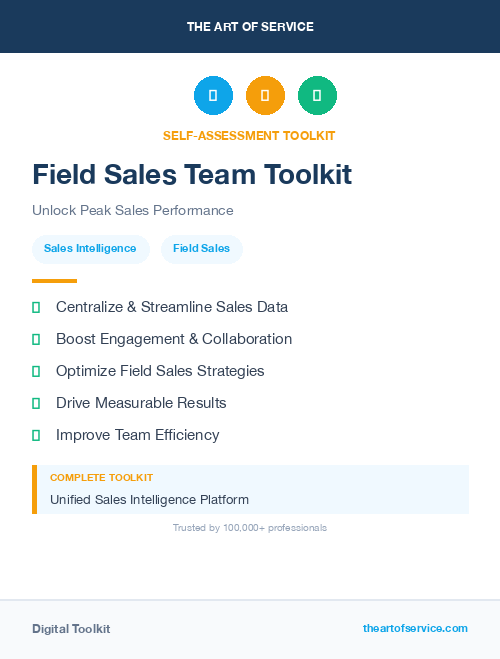 Field Sales Team Toolkit