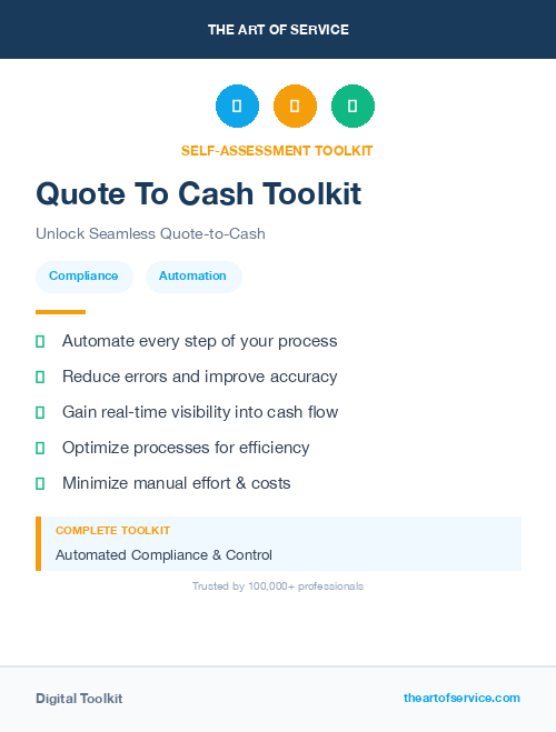 Quote To Cash Toolkit