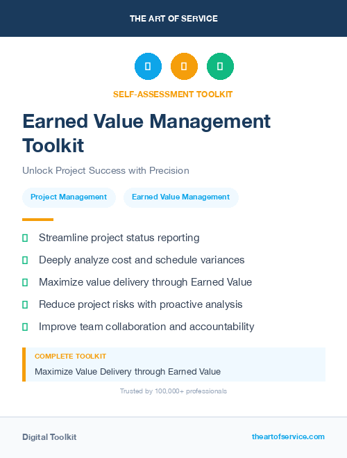 Earned Value Management Toolkit