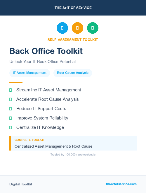 Back Office Toolkit