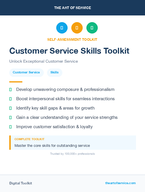 Customer Service Skills Toolkit