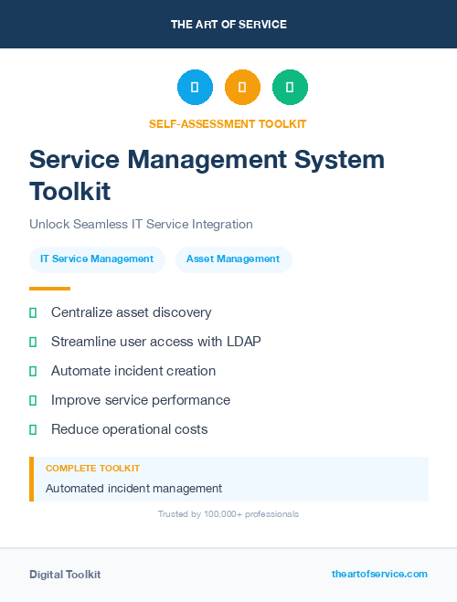 Service Management System Toolkit