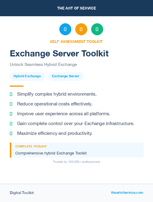 Exchange Server Toolkit