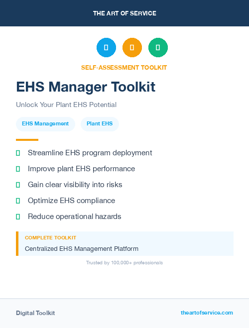 EHS Manager Toolkit