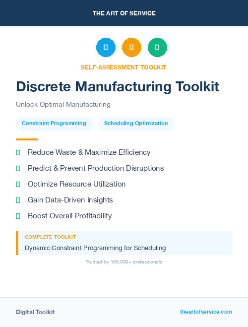 Discrete Manufacturing Toolkit