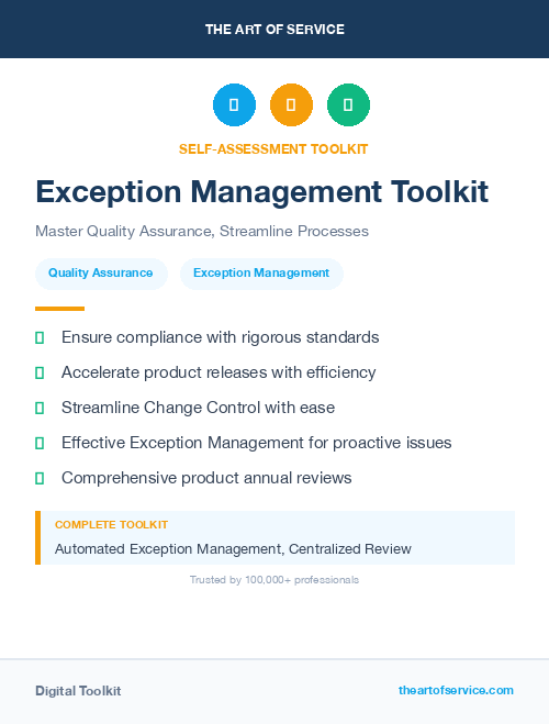 Exception Management Toolkit