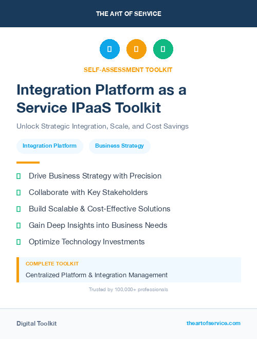 Integration Platform as a Service IPaaS Toolkit