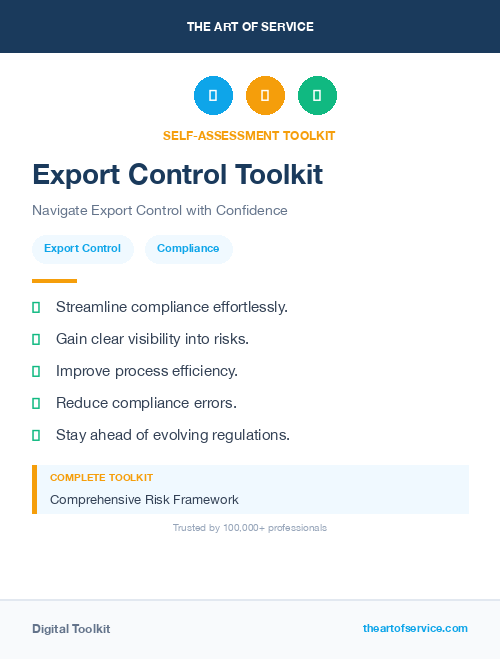 Export Control Toolkit