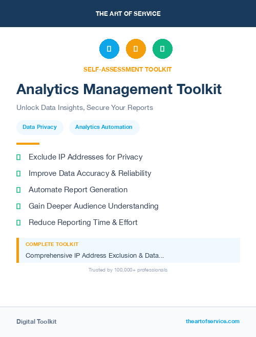 Analytics Management Toolkit