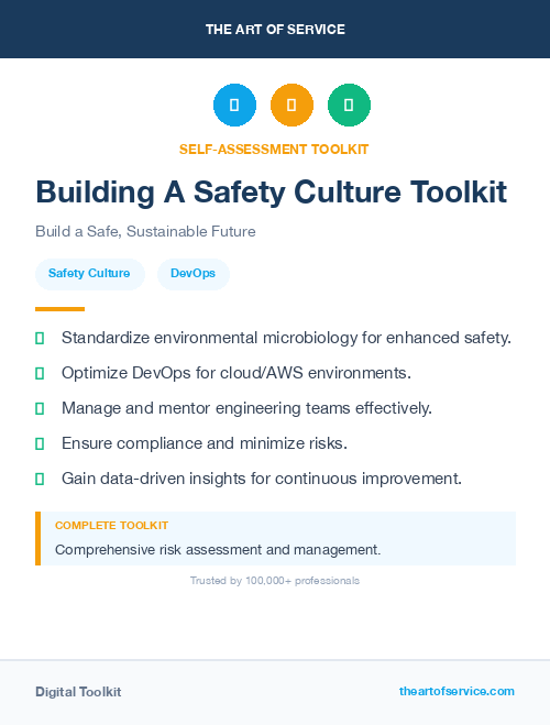 Building A Safety Culture Toolkit
