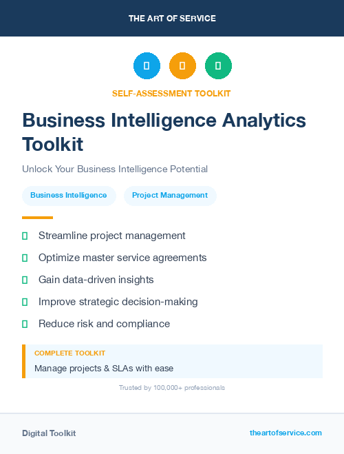 Business Intelligence Analytics Toolkit