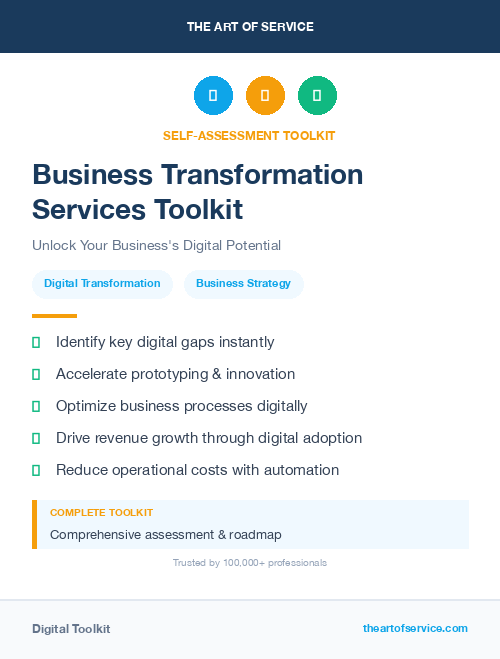 Business Transformation Services Toolkit