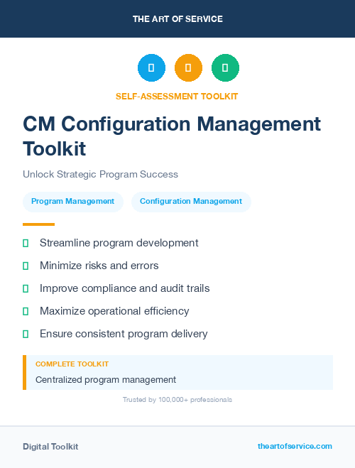 CM Configuration Management Toolkit