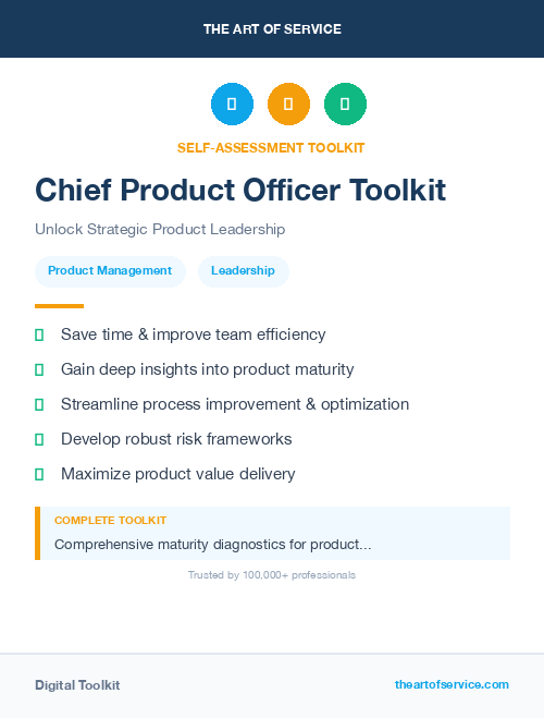 Chief Product Officer Toolkit