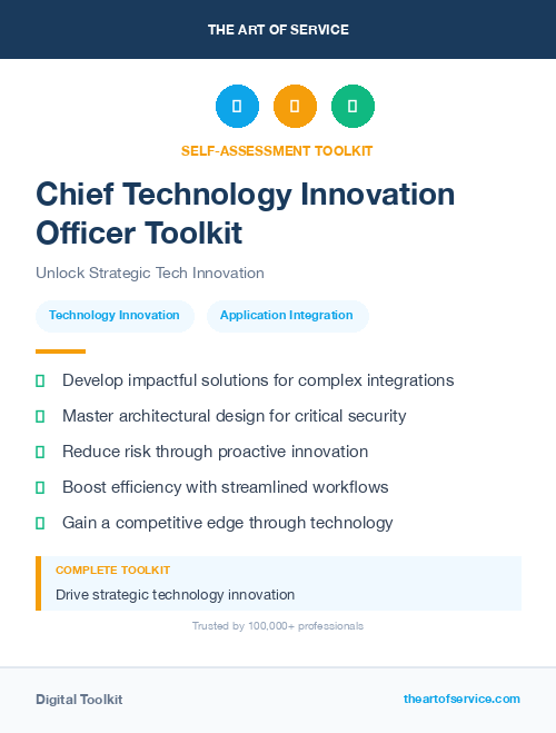 Chief Technology Innovation Officer Toolkit