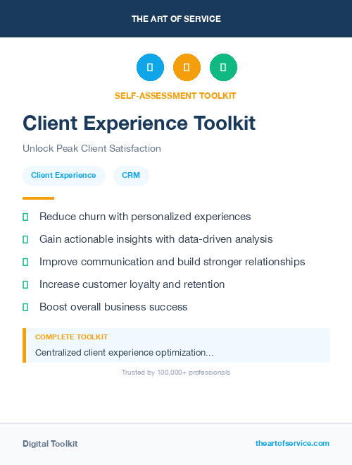 Client Experience Toolkit