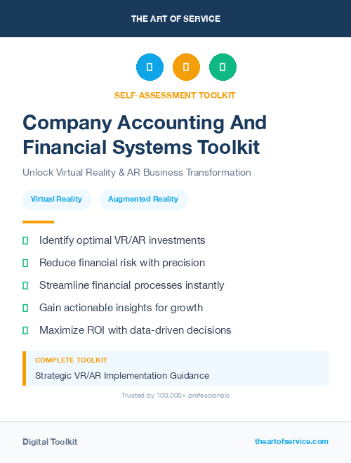 Company Accounting And Financial Systems Toolkit