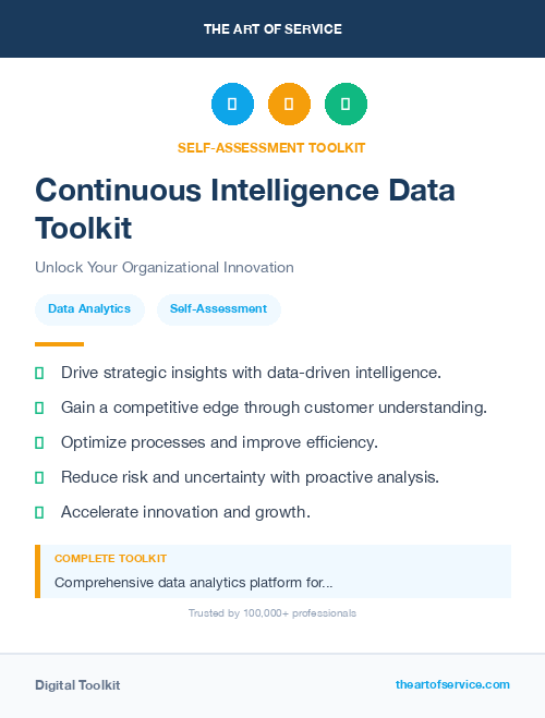 Continuous Intelligence Data Toolkit