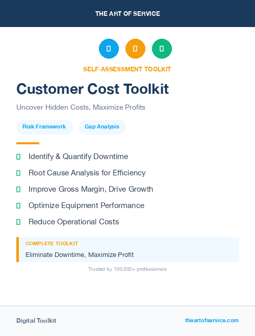 Customer Cost Toolkit