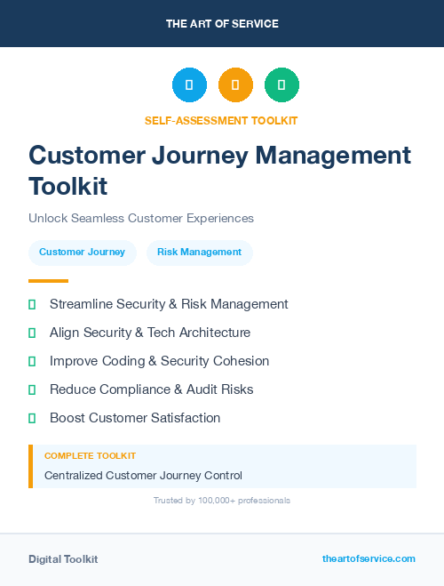 Customer Journey Management Toolkit
