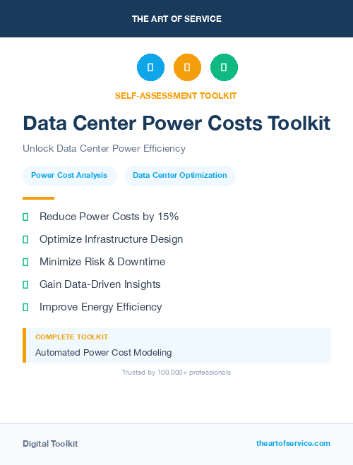 Data Center Power Costs Toolkit
