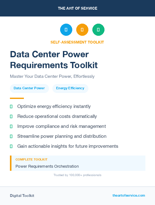 Data Center Power Requirements Toolkit