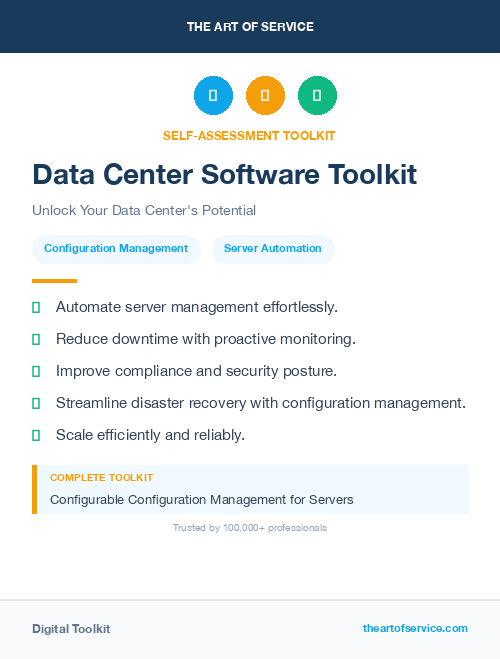 Data Center Software Toolkit