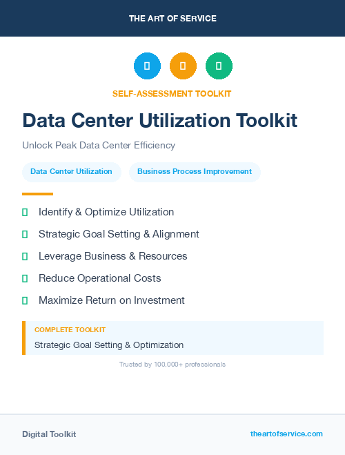 Data Center Utilization Toolkit