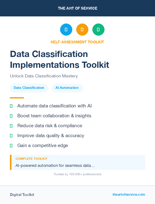 Data Classification Implementations Toolkit