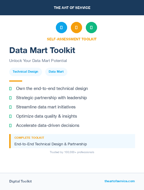 Data Mart Toolkit