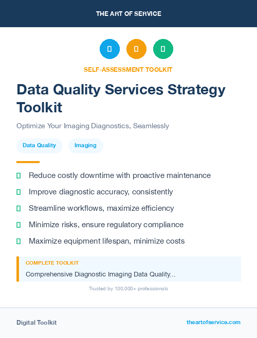 Data Quality Services Strategy Toolkit