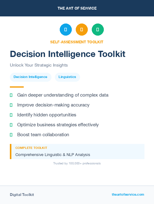 Decision Intelligence Toolkit
